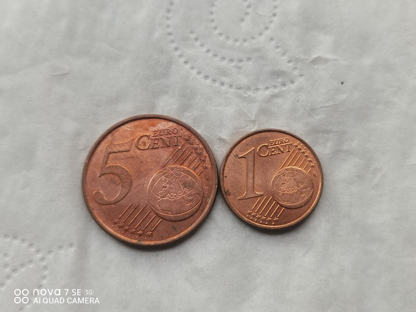 外国硬币 欧分两枚