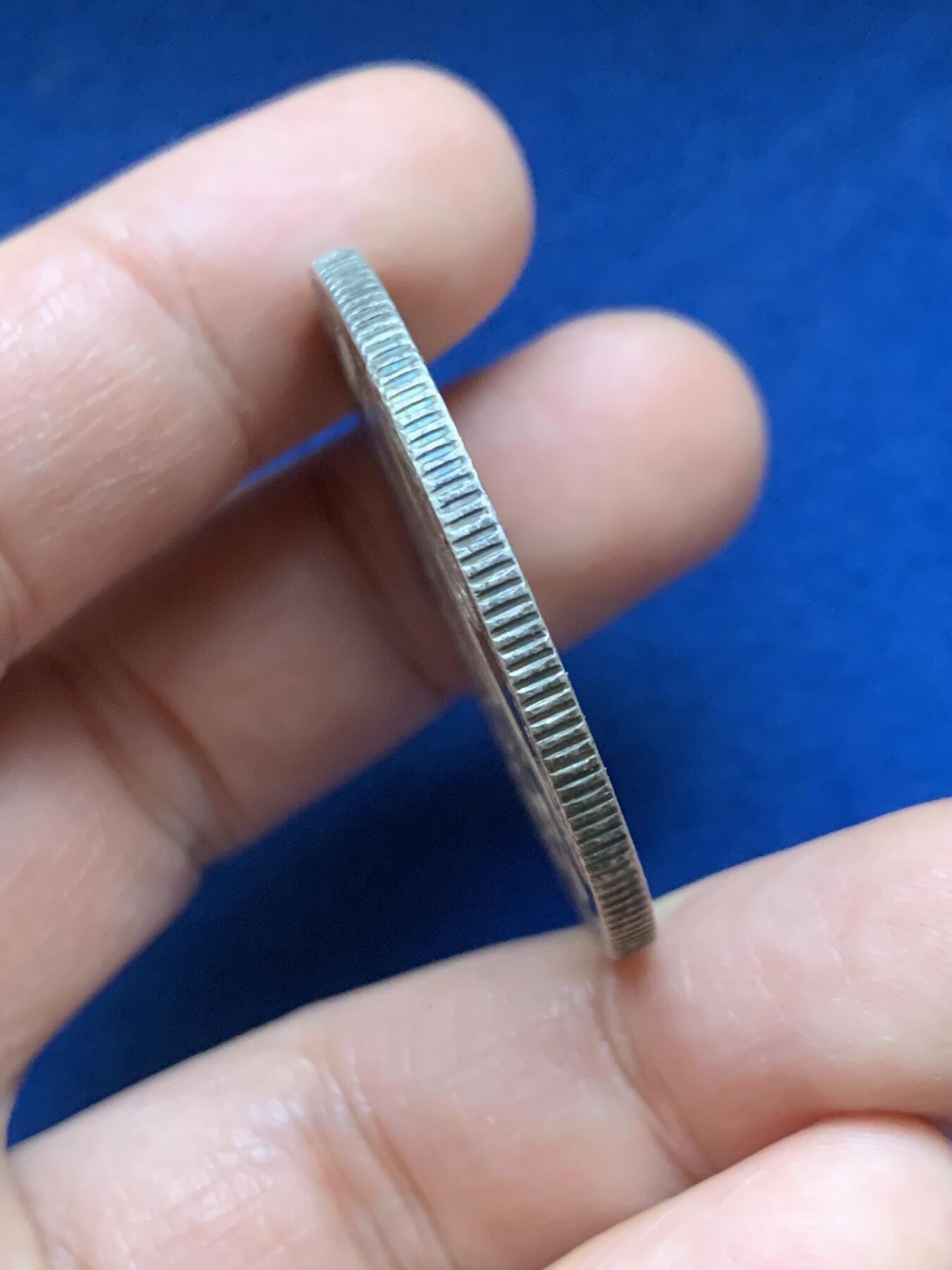 《竞宝斋》第446场 周日，周一，2场连拍 （全场包邮） 法属印支1903年坐洋银币，整体带光，磨损不多。