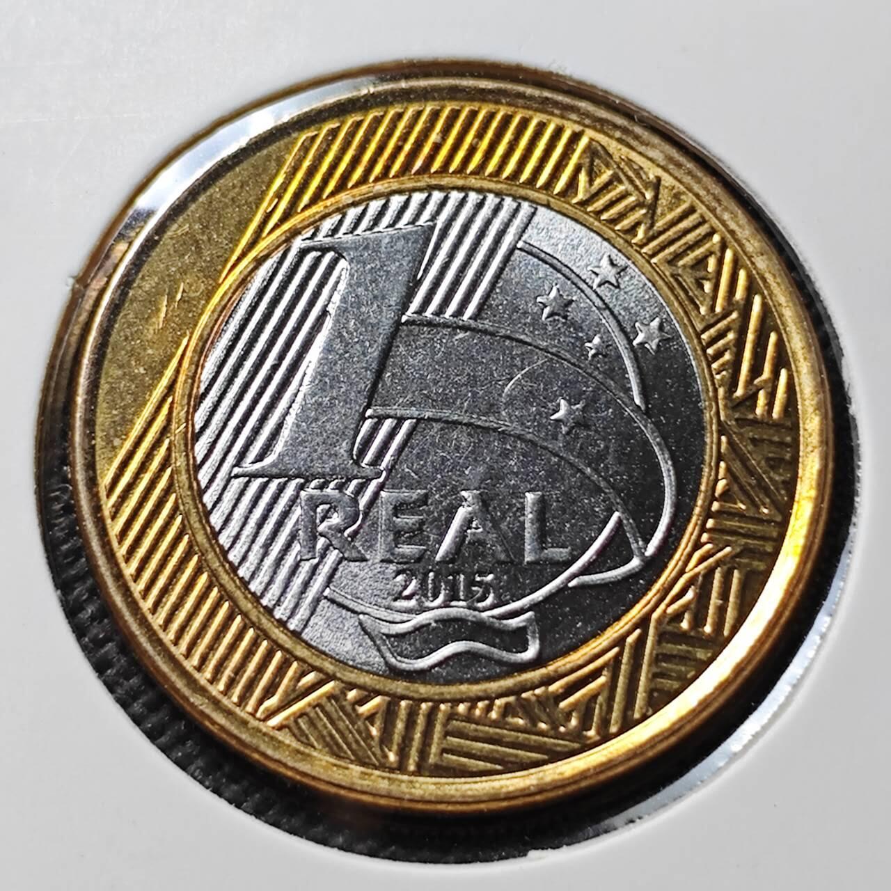 KK钱币收藏小铺 第376期  2月预留时间 周末发货  巴西1瑞尔双色币纪念币