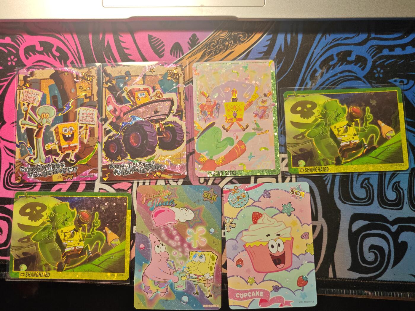 卡牌实验室开始第六次实验 【打包】卡游海绵宝宝各种卡位×15