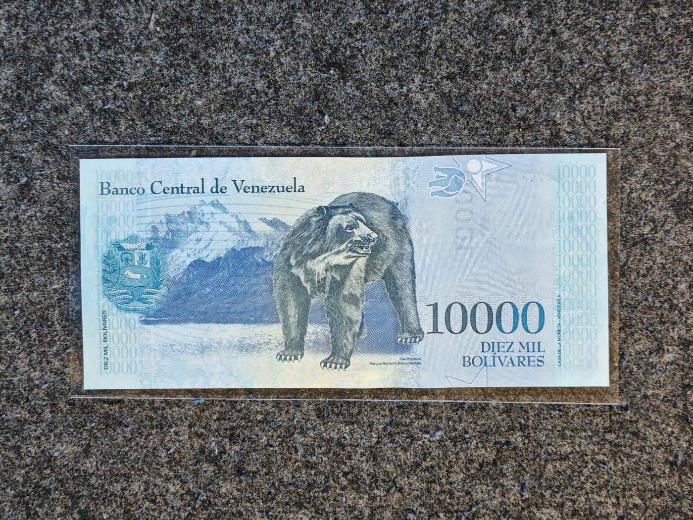 【礼羽收藏】🌏世界钱币拍卖第115期 稀少Z冠补号，美洲，委内瑞拉，2017年，10000玻利瓦尔，全新UNC