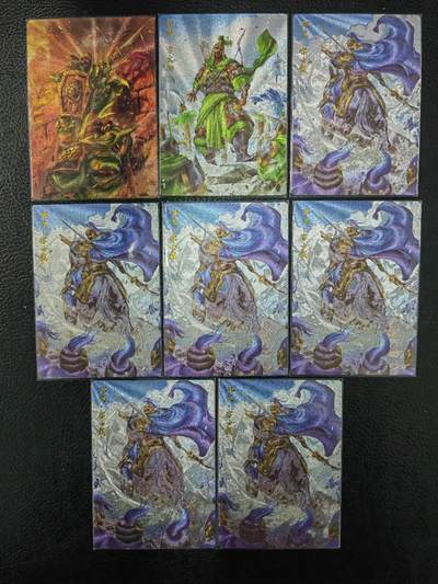 阳大大卡牌拍卖第86期（持续收拍品，周六晚上九点截拍，进群福利早知道） - 【粗闪裸卡】卡德曼 武韵红颜（三国演义） 杆子 粗闪8张