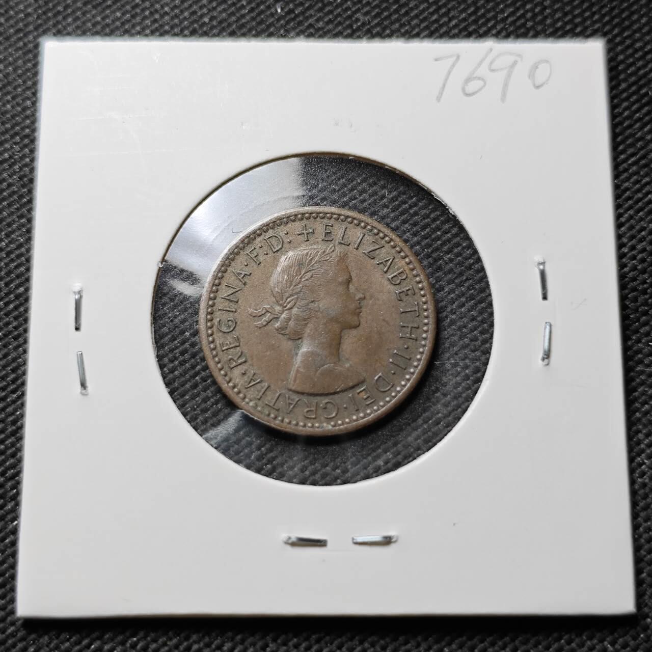 KK钱币收藏小铺 第376期  2月预留时间 周末发货  英国1法新铜币