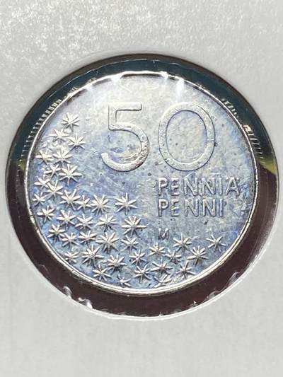 2025年第一百三十四场(总第一百六十场）外国好品纸夹散币场(免佣金) - 芬兰🇫🇮1991年50盆尼(M标)