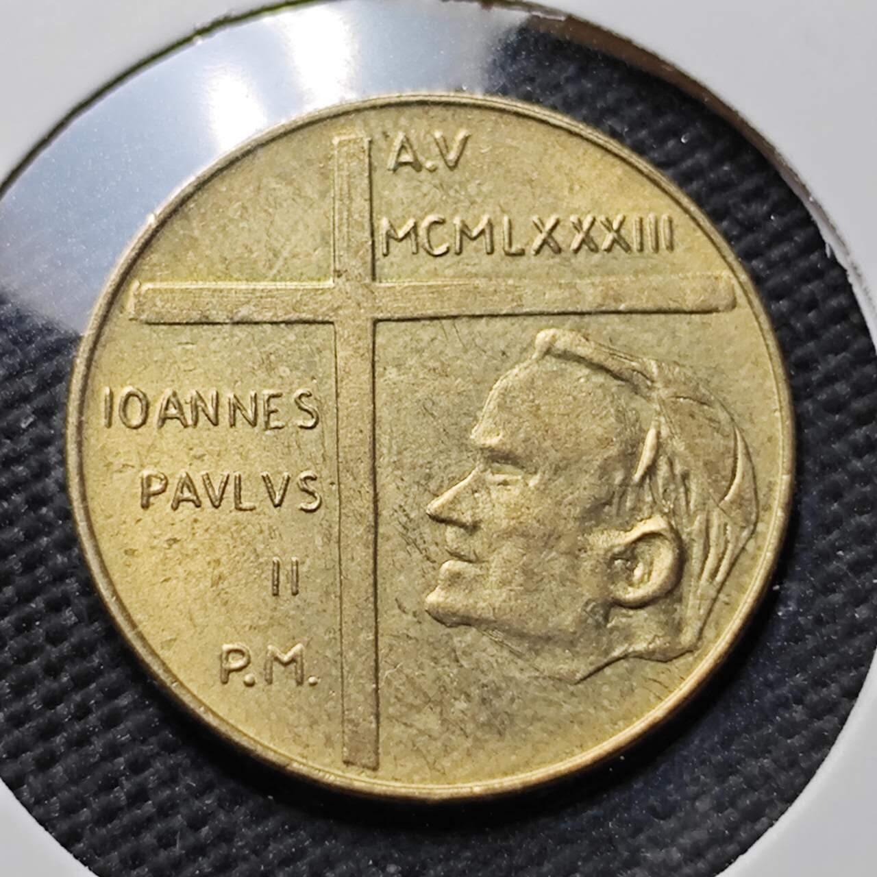 KK钱币收藏小铺 第376期  2月预留时间 周末发货  梵蒂冈20里拉好品