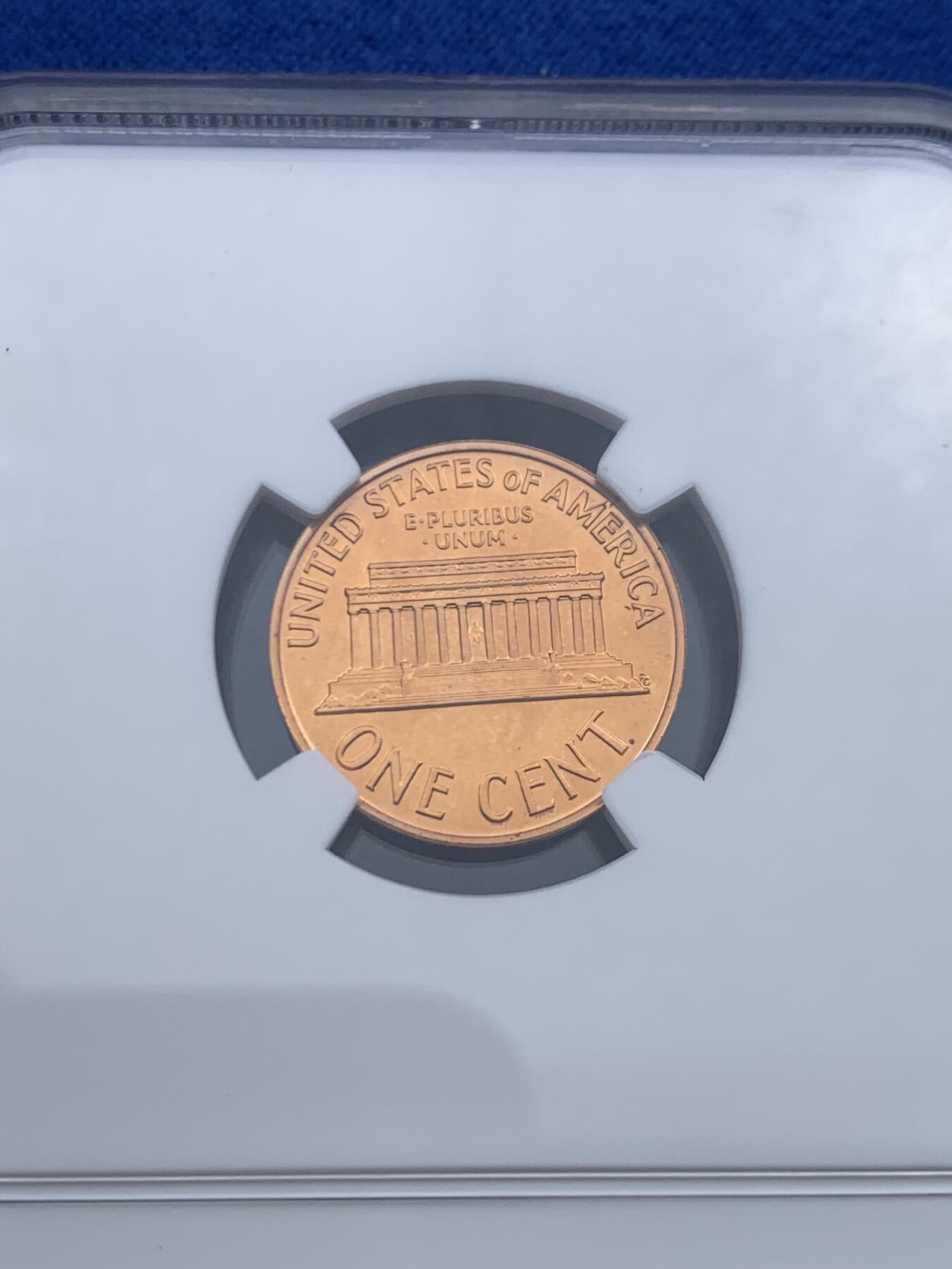 《竞宝斋》第446场 周日，周一，2场连拍 （全场包邮） NGC PF66RB 美国1959年1美分精制币，中期版别首年份，少见精制币。