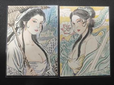 天玑星卡拍第148期《12.11周四截拍》持续收拍收评中 满赠卡需备注 - 【手绘卡】张先军 白素贞 小青 卡背题字