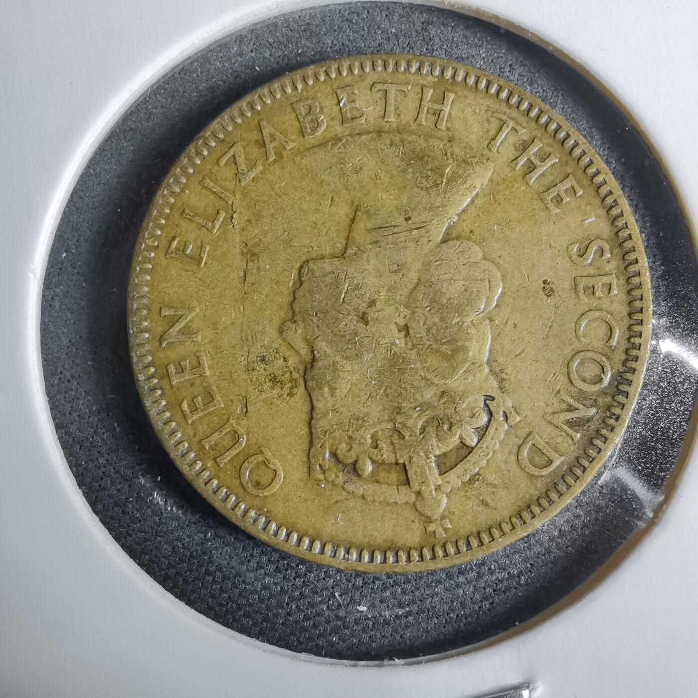 沼泽如烟--第925场 牙买加1955年半便士