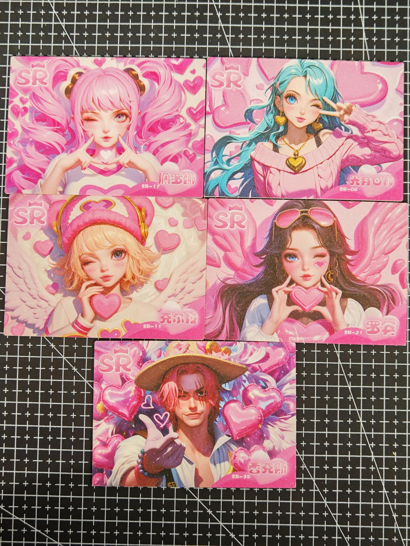 琦卡当当铺≯第24期★★各种小漏~支持寄存★★~【9点40结束】扫码加群抽[包邮券]~周二结束 远航文创-海贼王比心系列-SR-5张