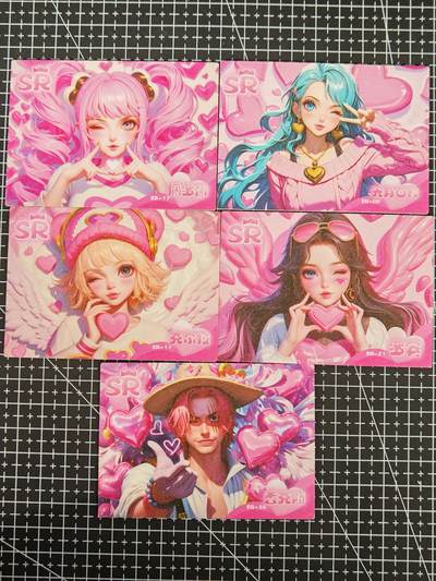 琦卡当当铺≯第24期★★各种小漏~支持寄存★★~【9点40结束】扫码加群抽[包邮券]~周二结束 - 远航文创-海贼王比心系列-SR-5张