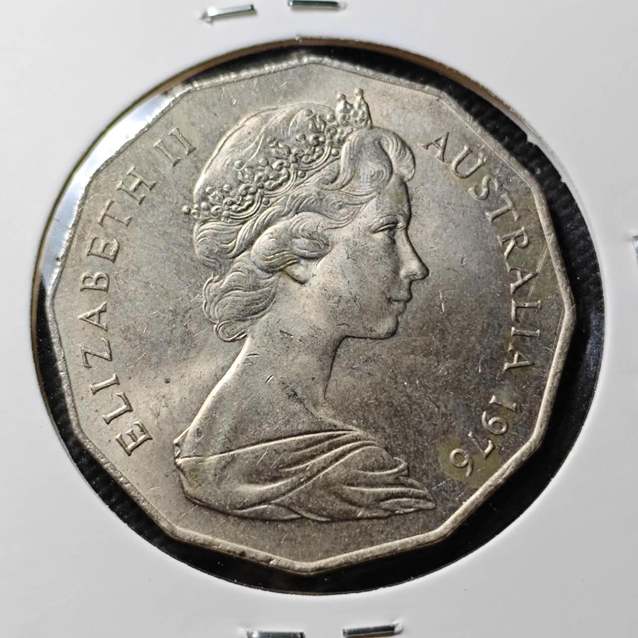 KK钱币收藏小铺 第376期  2月预留时间 周末发货  澳大利亚50便士 好品