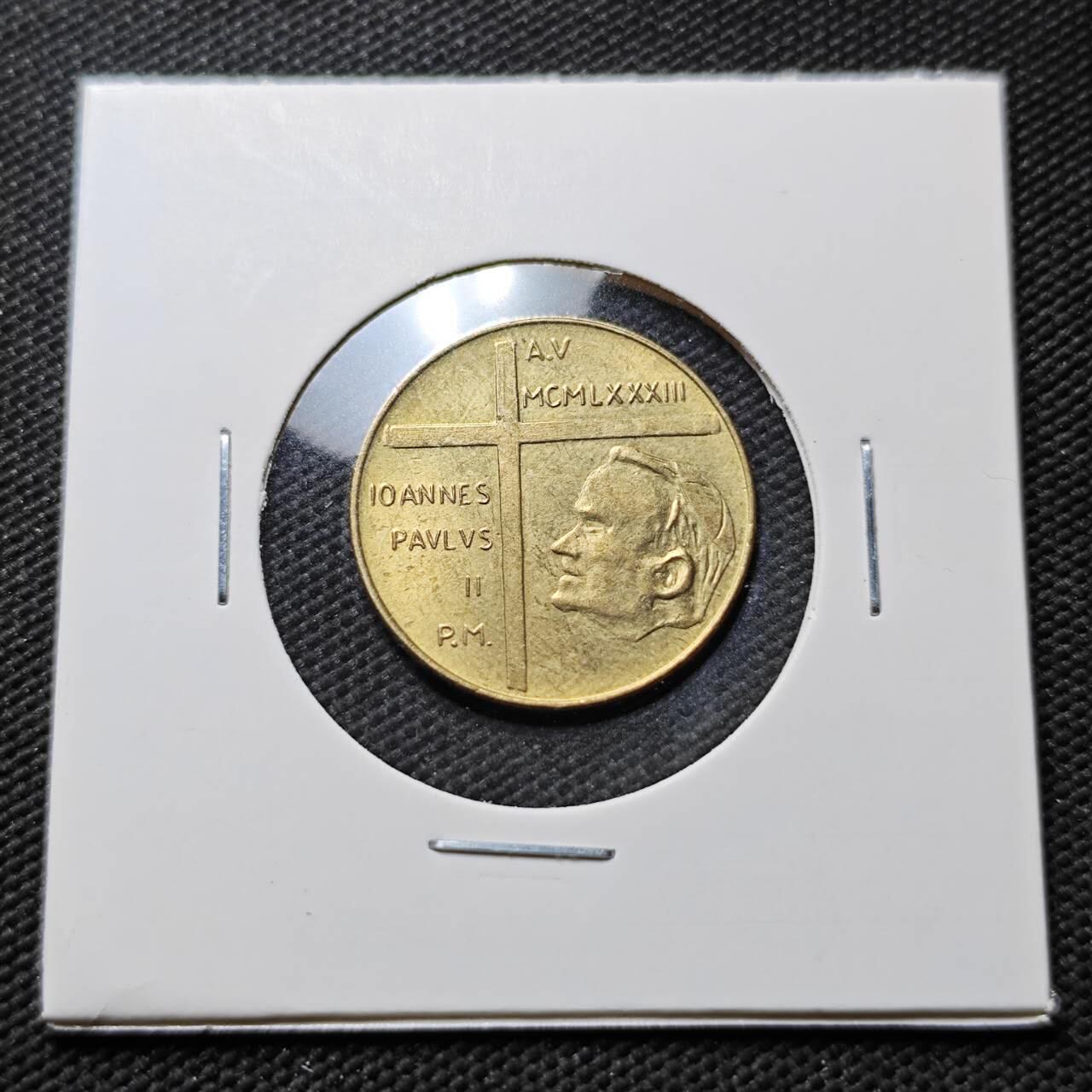 KK钱币收藏小铺 第376期  2月预留时间 周末发货  梵蒂冈20里拉好品