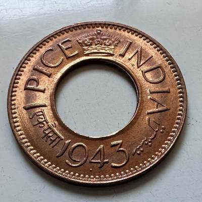 🌹外币初藏🌹🐯2025年第138场  每周二四六晚8️⃣点 接代拍 - 英属印度1943年一派沙—2