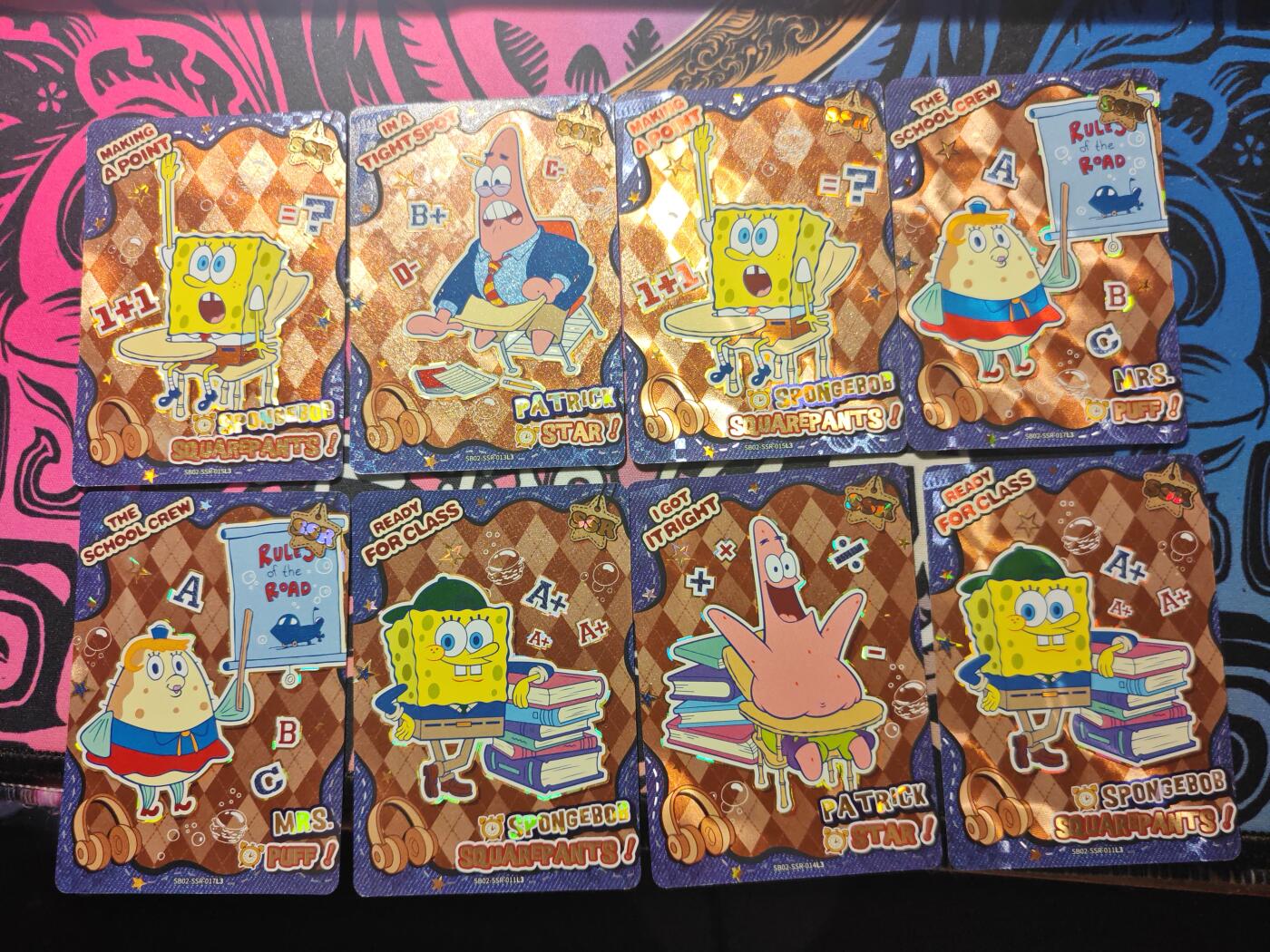 卡牌实验室开始第六次实验 【打包】卡游海绵宝宝SSR（蓝背）×19