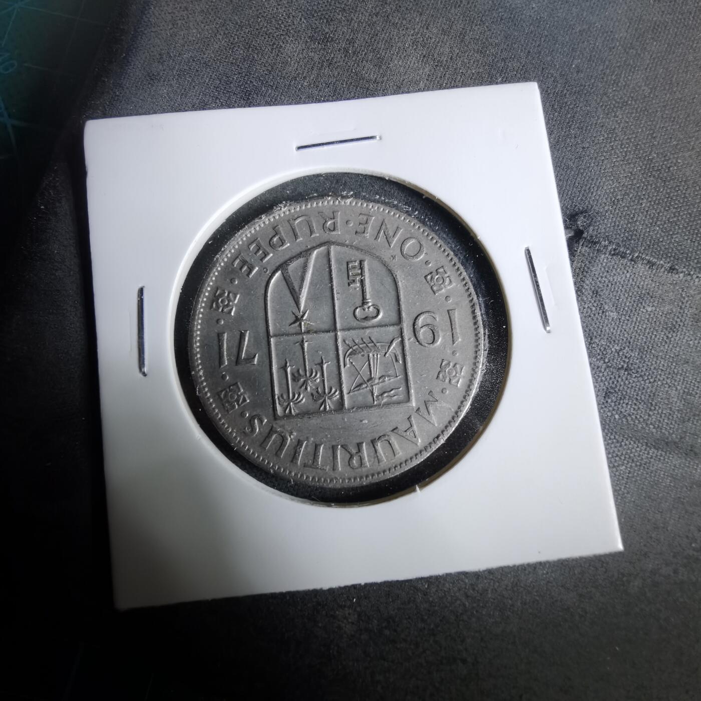 沼泽如烟--第925场 毛里求斯1971年1卢比