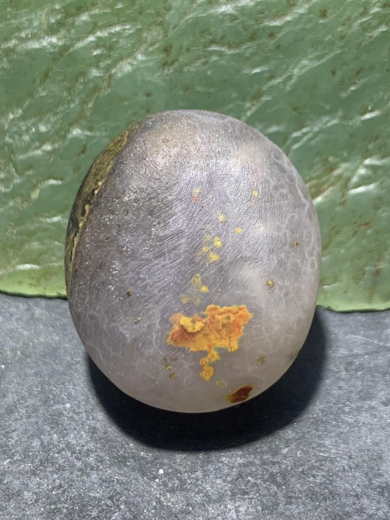 精美冰飘战国红玛瑙原皮天眼原石一个