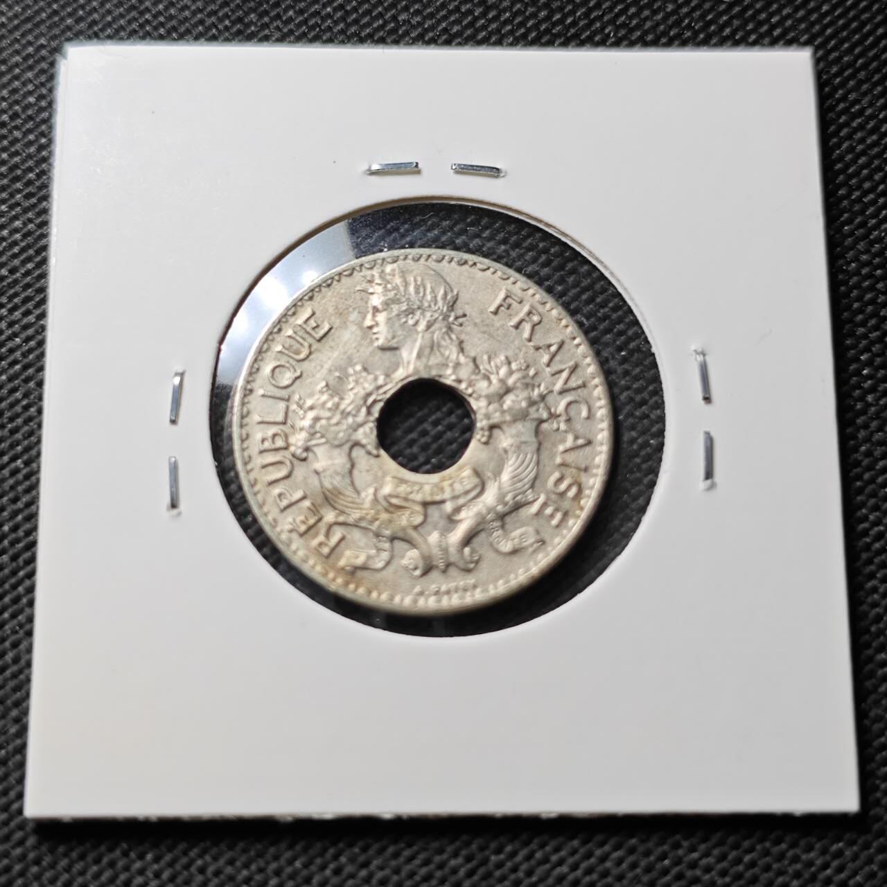 KK钱币收藏小铺 第376期  2月预留时间 周末发货  法属印支5分镍币