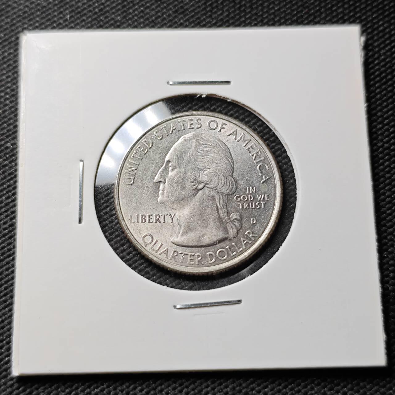 KK钱币收藏小铺 第376期  2月预留时间 周末发货  美国25分纪念币 好品