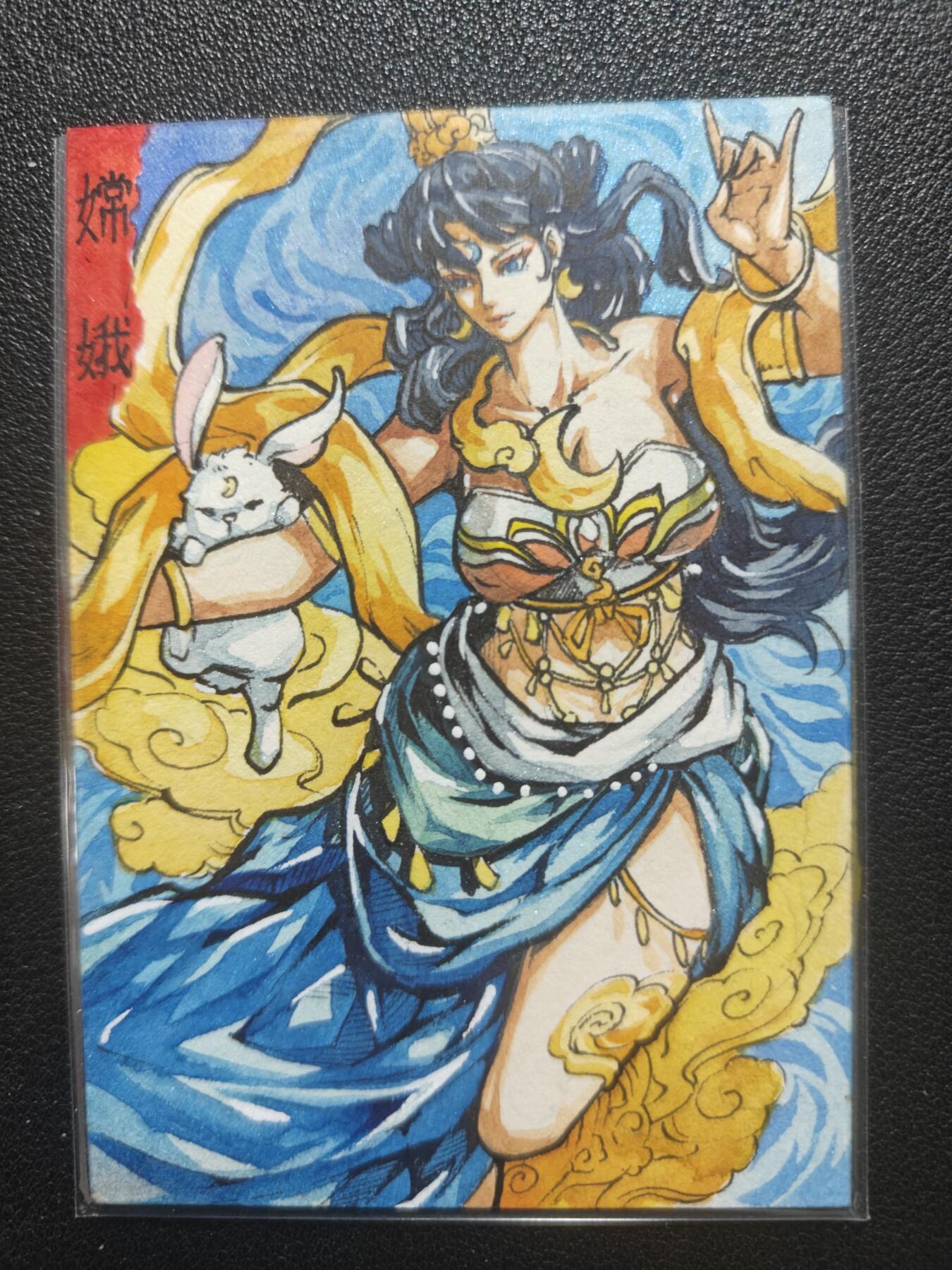 天玑星卡拍第148期《12.11周四截拍》持续收拍收评中 满赠卡需备注 【手绘卡】Rubick 嫦娥 手绘卡