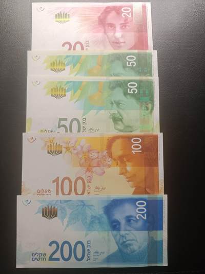2025十二月第二期，总207期 - 以色列套钞批量五张UNC