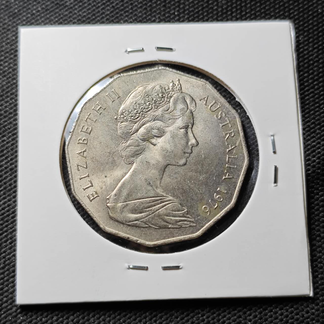 KK钱币收藏小铺 第376期  2月预留时间 周末发货  澳大利亚50便士 好品