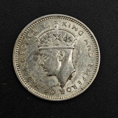 【淘币小摊】实时拍第八百二十二拍   银币套币场   满百包邮可预留二周 每周一统一发货   - 马来亚1939年乔治六世10分银币