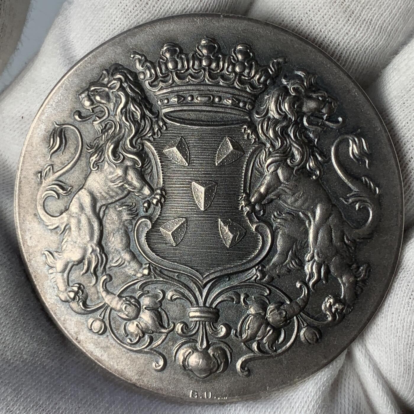 掌中浮雕-藏着的欧洲第045场 1965年荷兰Bussum市政府奖章，59mm ，75g