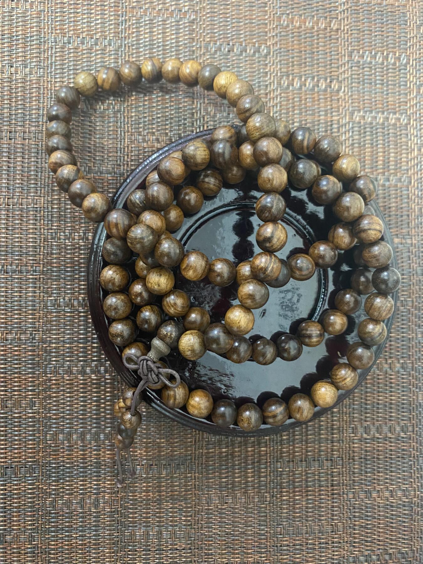 江南站杂件场 檀香木项链