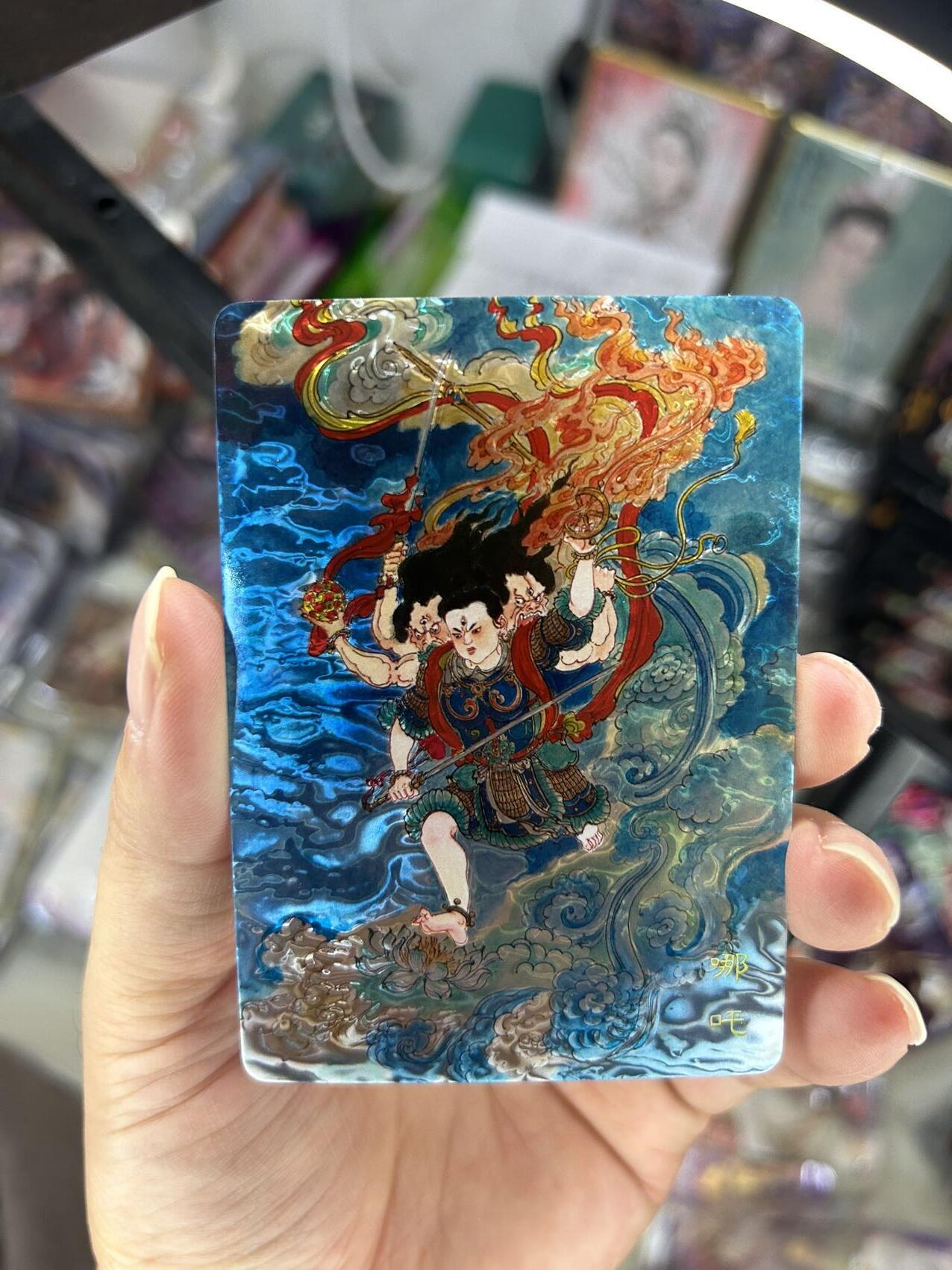 喜灰玩卡首拍第一期免佣金 百里卡牌西游记特卡云中七子首次聚义，光刻工艺一套7张超漂亮