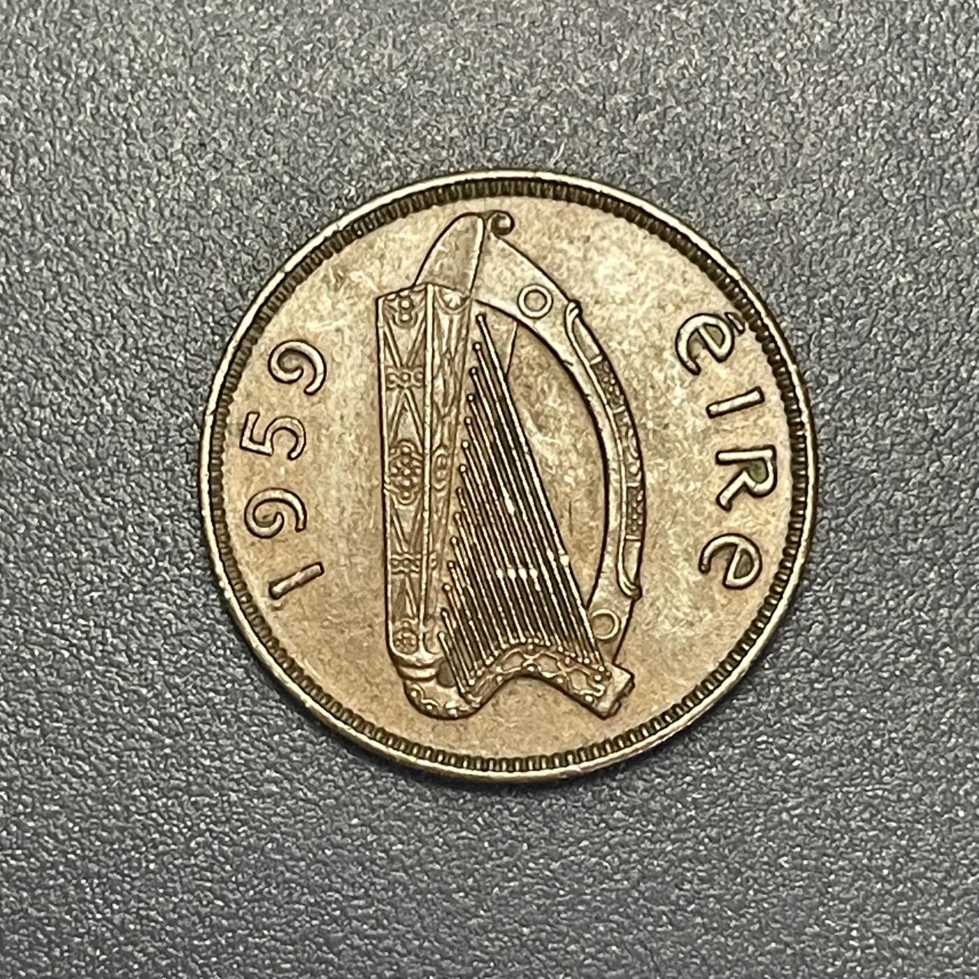 回流1215 爱尔兰1959年1/4便士 丘鹬