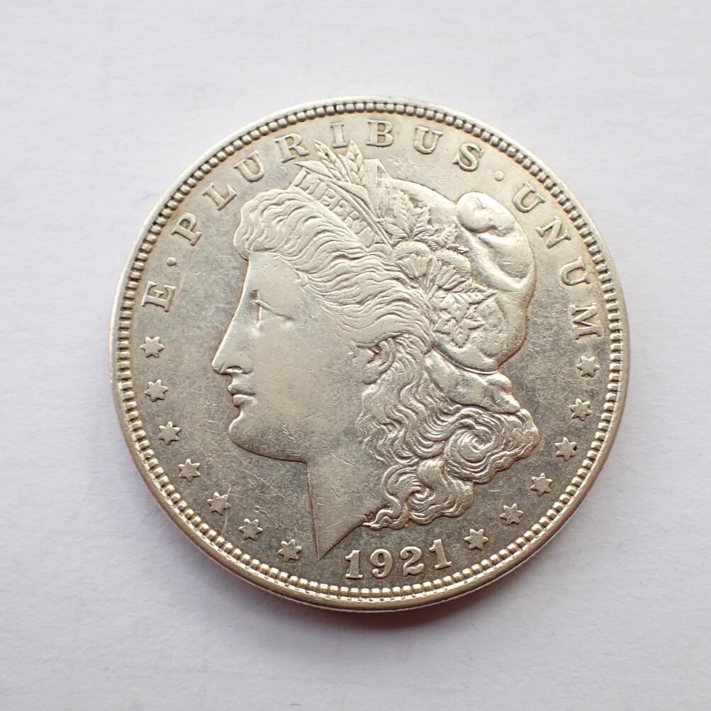 古楚泉社世界钱币专场NO.2 美国1921年摩根大银币D版