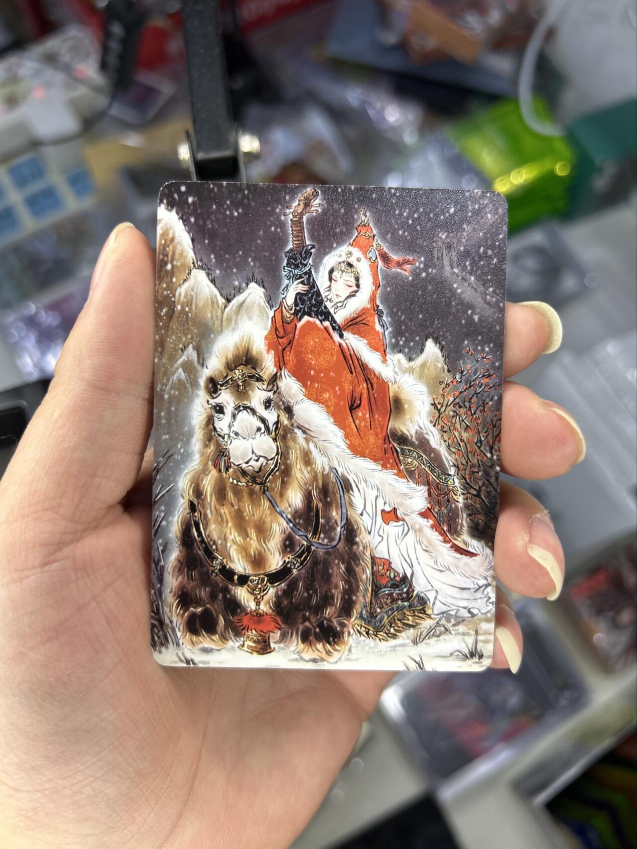 喜灰玩卡首拍第一期免佣金 燎原炎卡雕仙四大美女精雕普卡一套