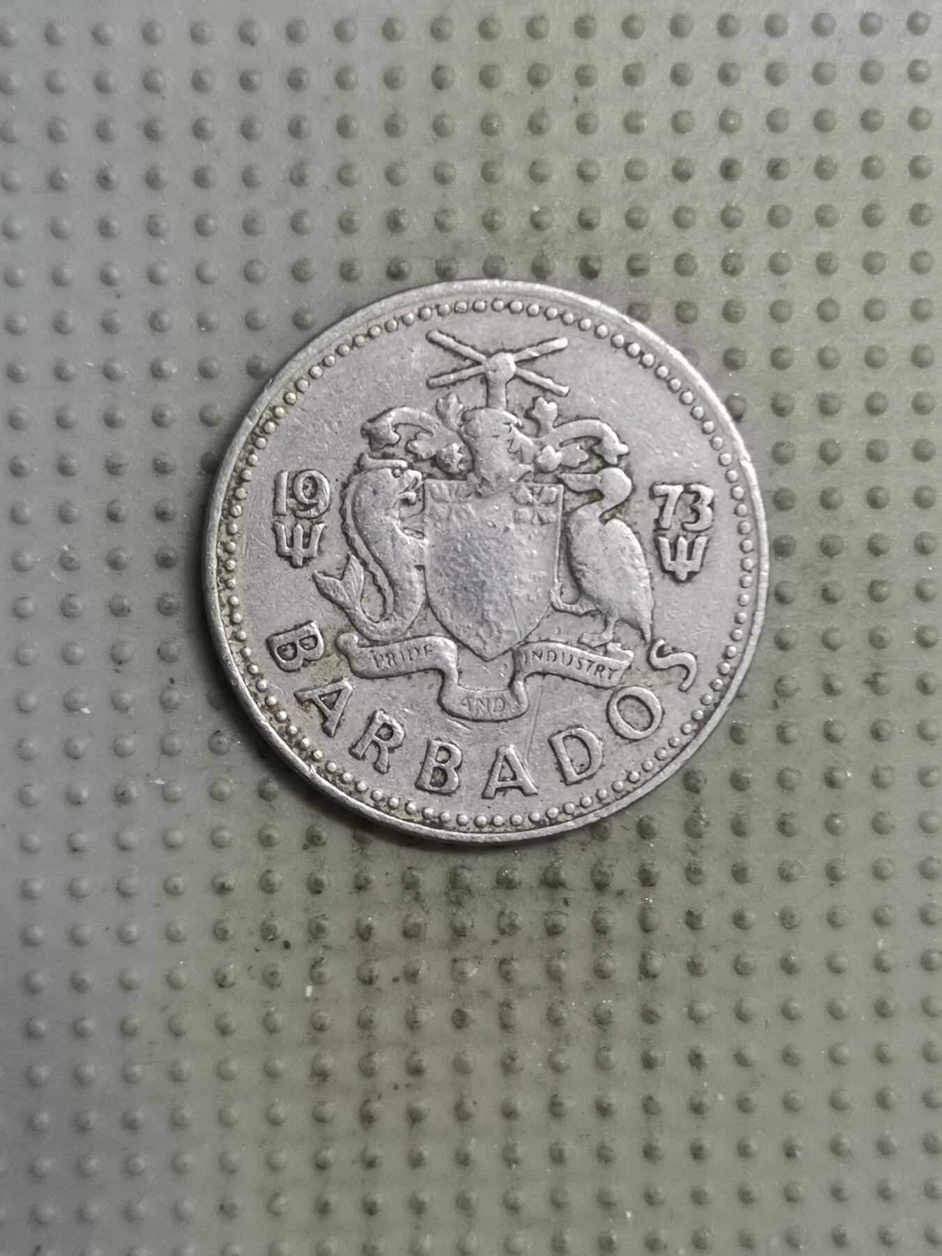 2025年第135场各国散币拍卖（总第135场） 巴巴多斯1973年25分