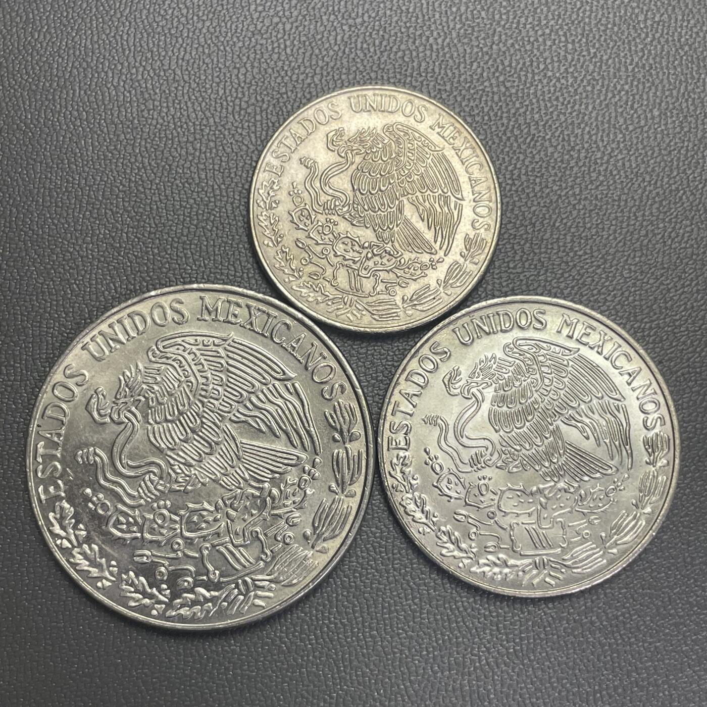 回流1208 全新墨西哥人物3枚