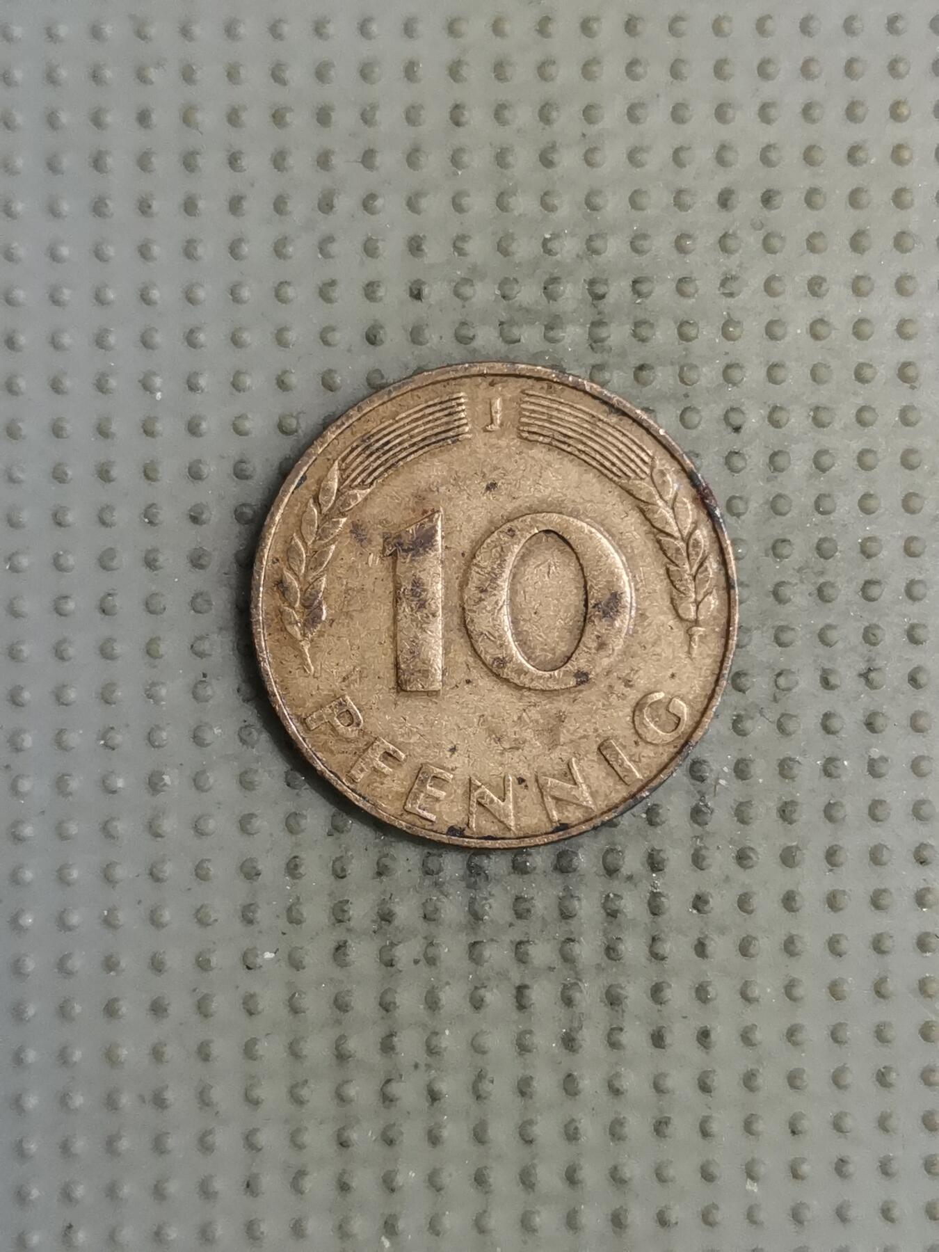 2025年第134场各国散币拍卖（总第134场） 德国1949年10银行版芬尼