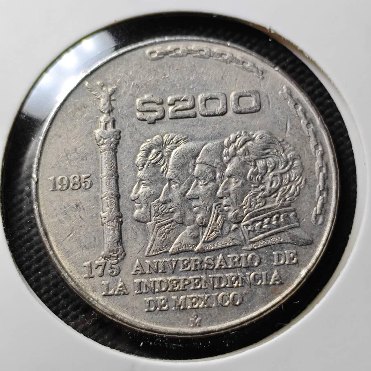 KK钱币收藏小铺 第376期  2月预留时间 周末发货  墨西哥200比索纪念币