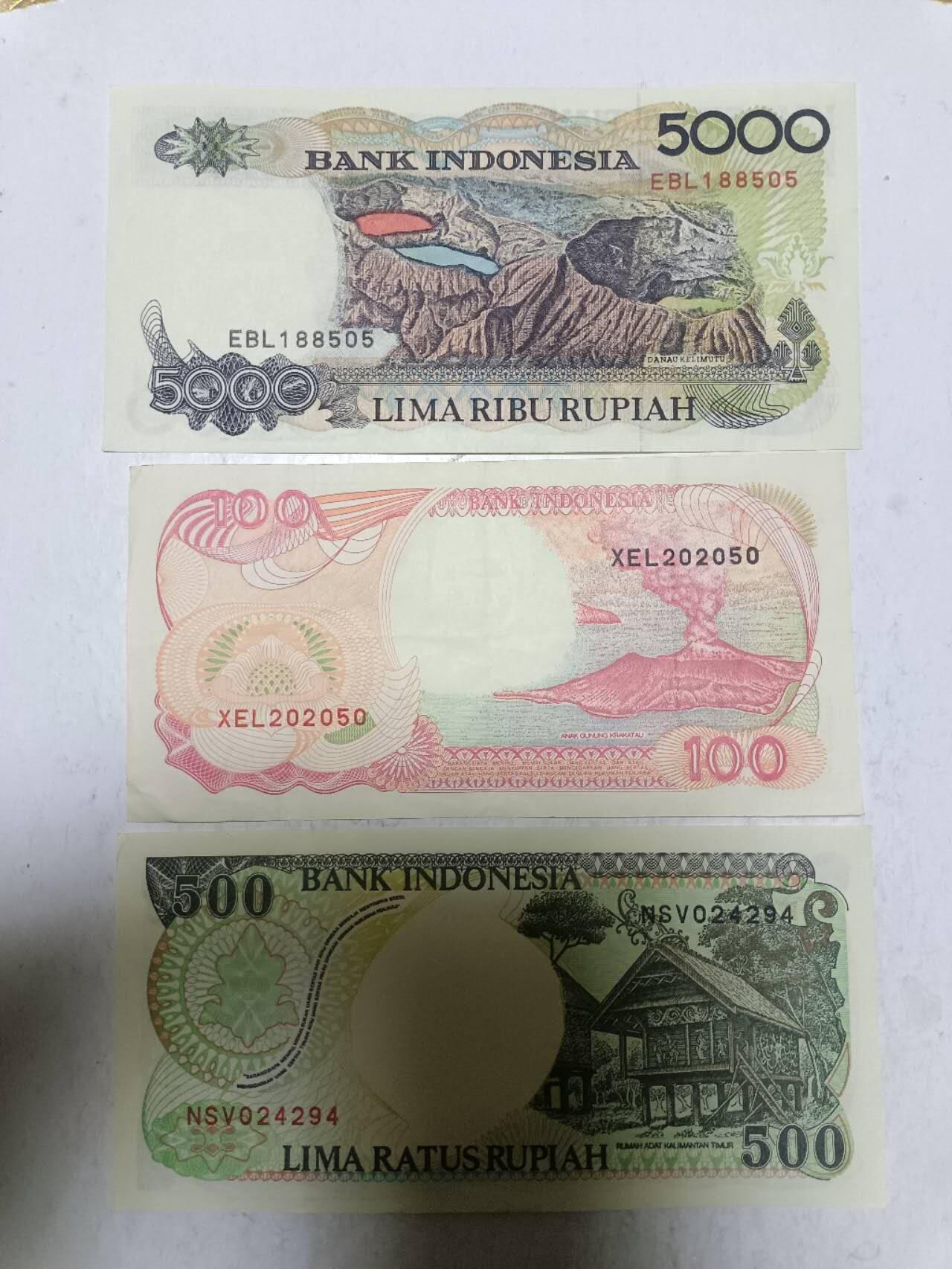 【20251211】非全新纸币和硬币第312场 印度尼西亚3张纸币