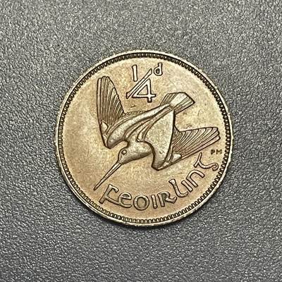 回流1215 - 爱尔兰1959年1/4便士 丘鹬