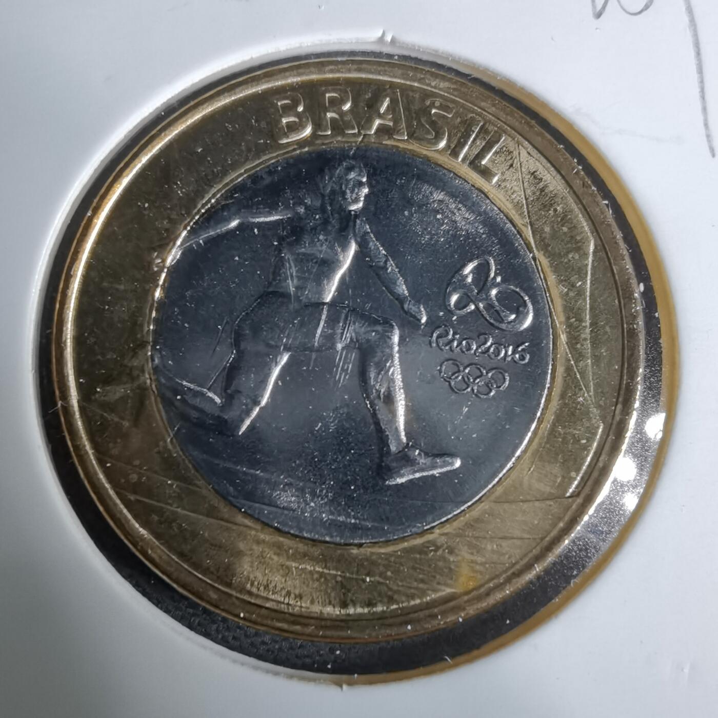 沼泽如烟--第925场 巴西2014年1瑞尔纪念币