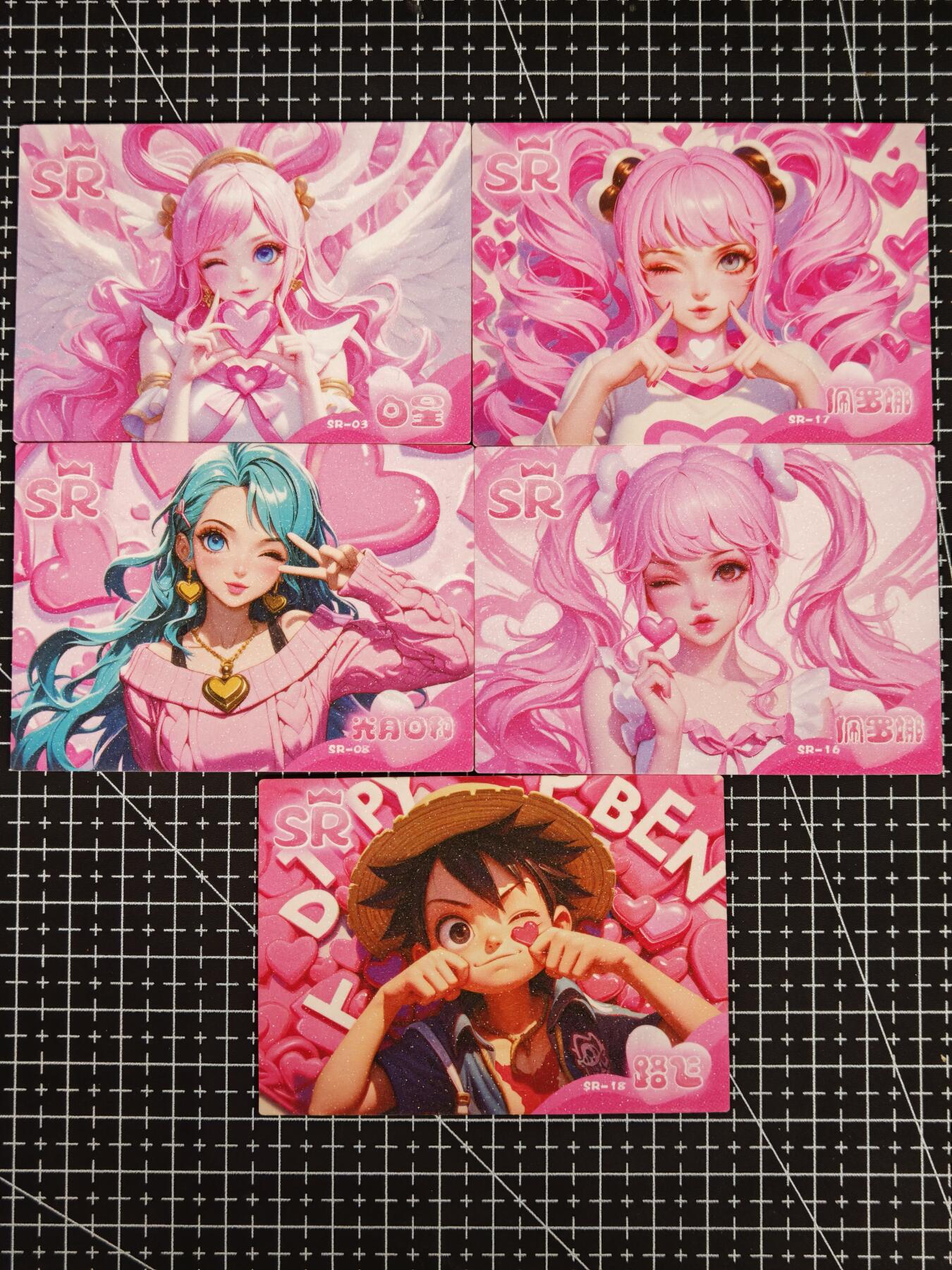 琦卡当当铺≯第24期★★各种小漏~支持寄存★★~【9点40结束】扫码加群抽[包邮券]~周二结束 远航文创-海贼王比心系列-SR-5张