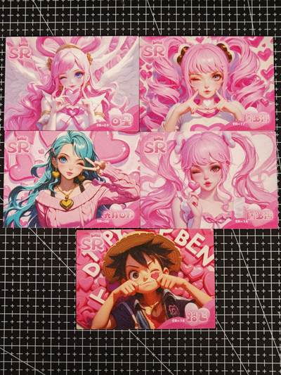 琦卡当当铺≯第24期★★各种小漏~支持寄存★★~【9点40结束】扫码加群抽[包邮券]~周二结束 - 远航文创-海贼王比心系列-SR-5张