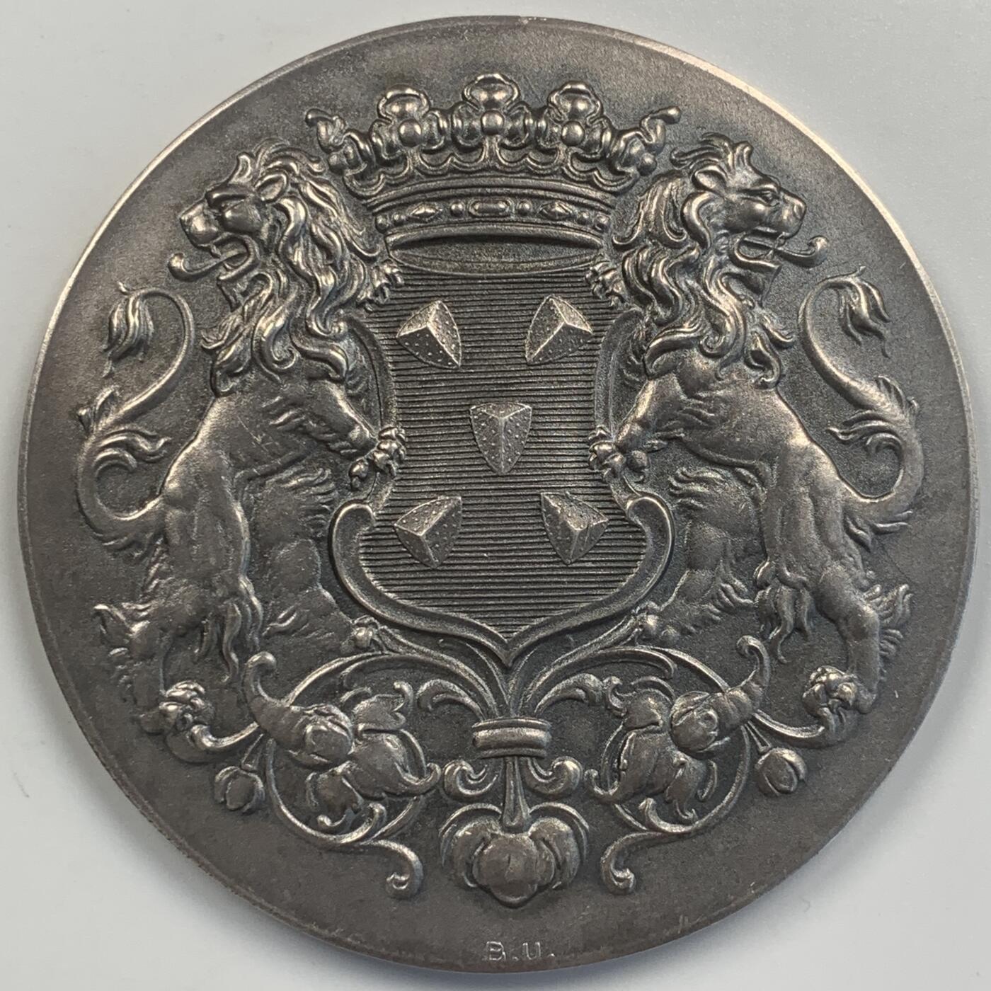 掌中浮雕-藏着的欧洲第045场 1965年荷兰Bussum市政府奖章，59mm ，75g