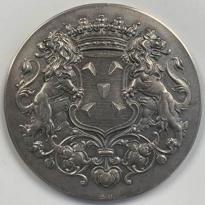 掌中浮雕-藏着的欧洲第045场 - 1965年荷兰Bussum市政府奖章，59mm ，75g