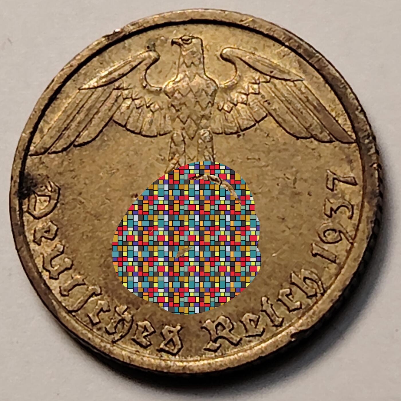 布加迪🐬～世界钱币(上海)🌾第 263 期 /  各国套币和散币 德国🇩🇪 1937年 5芬尼