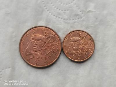 外国硬币 - 欧分两枚