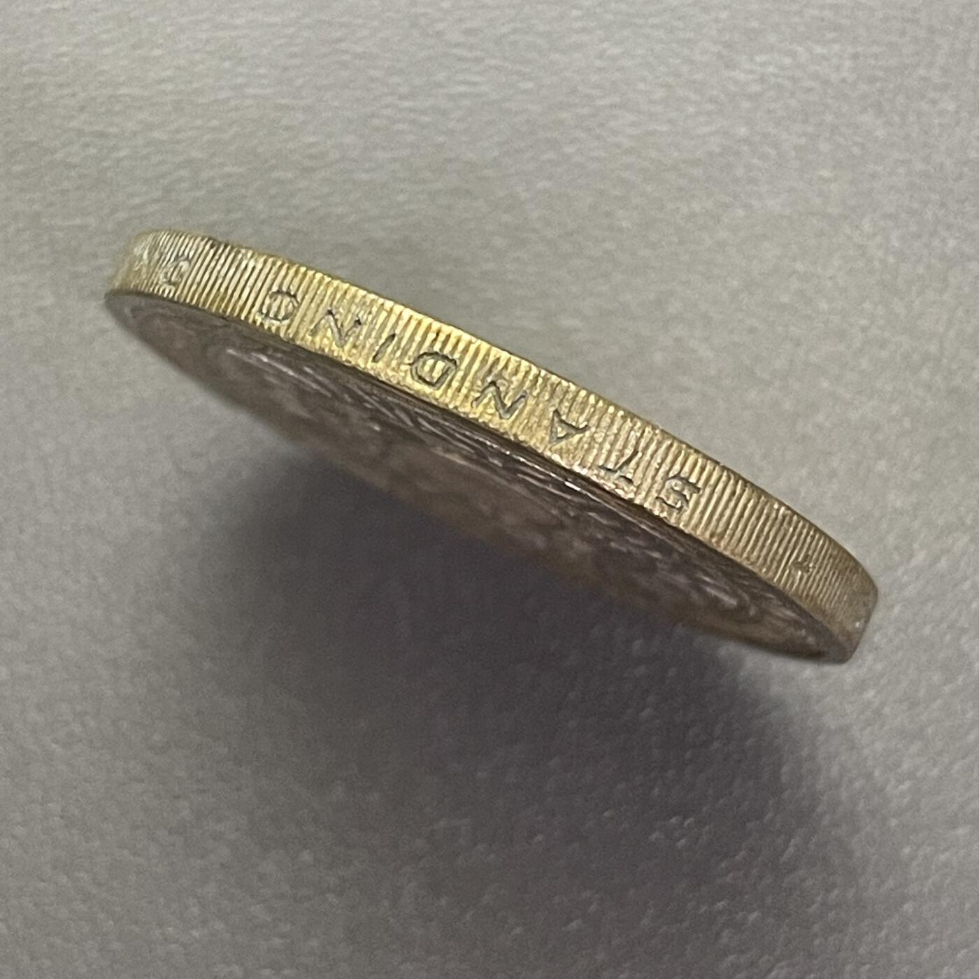 回流1208 英国1998年2英镑 齿轮科技 双金属硬币