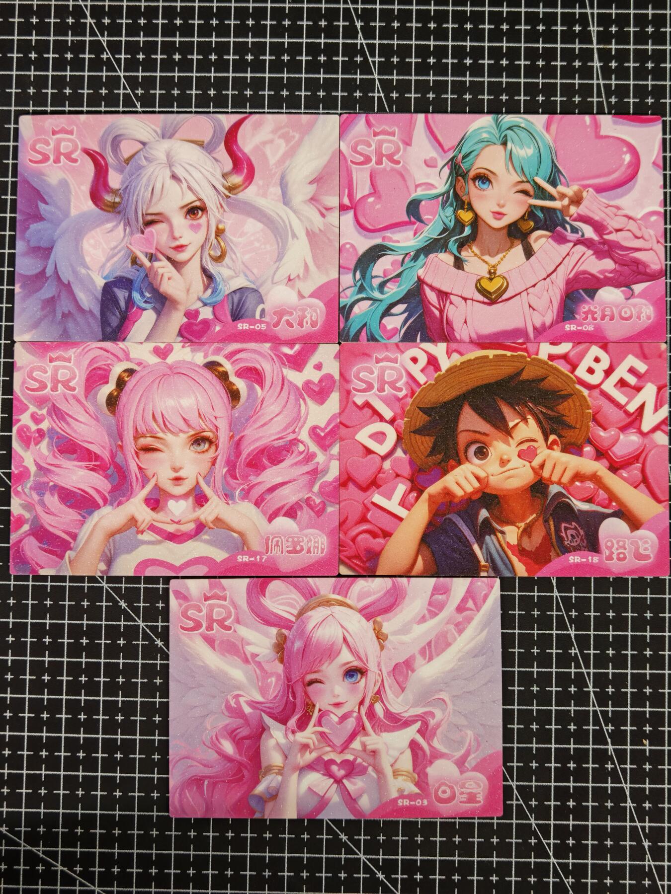 琦卡当当铺≯第24期★★各种小漏~支持寄存★★~【9点40结束】扫码加群抽[包邮券]~周二结束 远航文创-海贼王比心系列-SR-5张