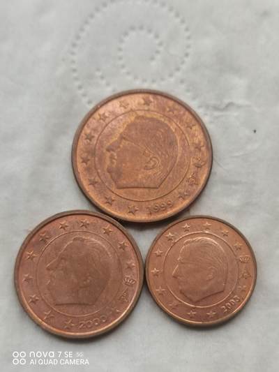 外国硬币 - 欧分三枚