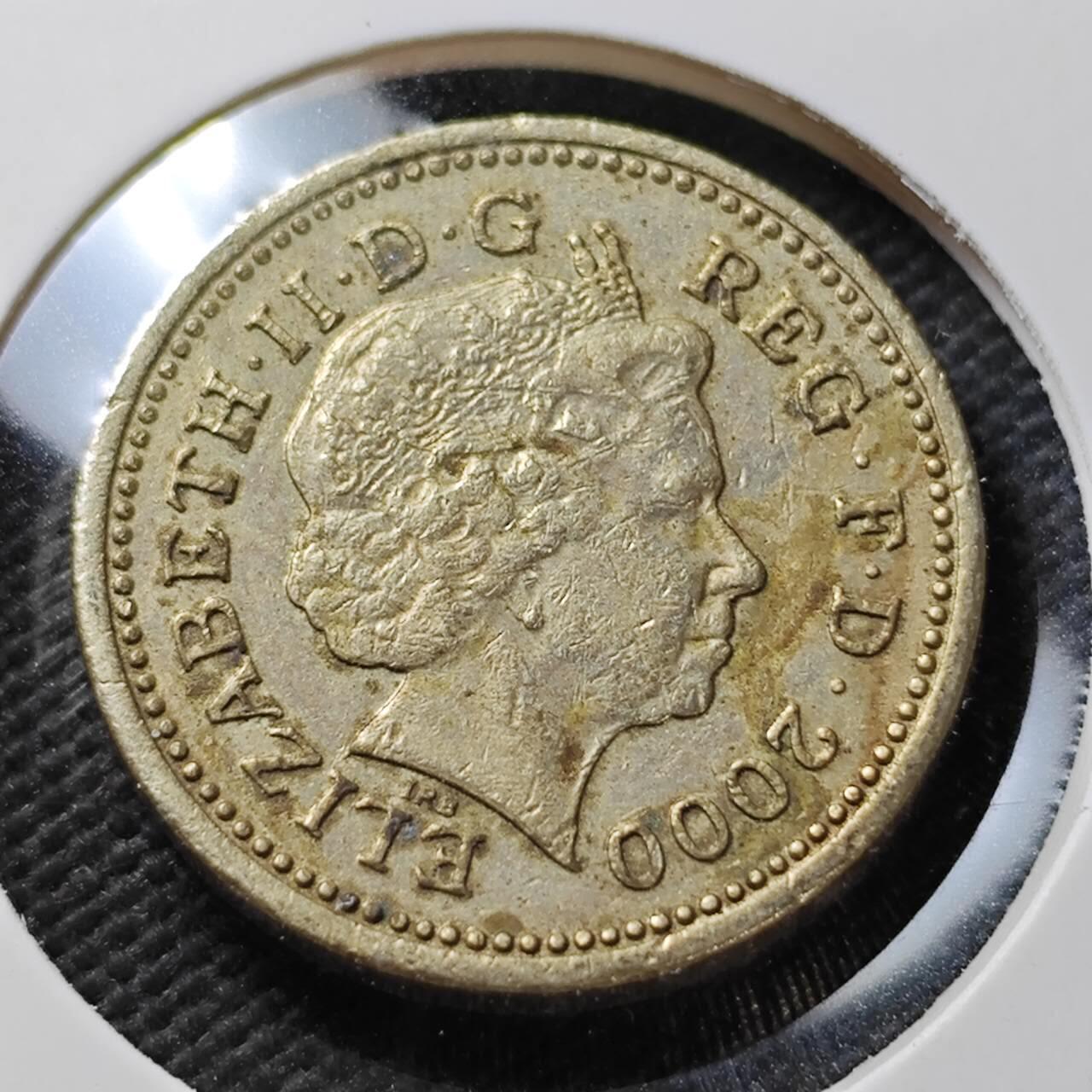 KK钱币收藏小铺 第376期  2月预留时间 周末发货  英国1镑 龙