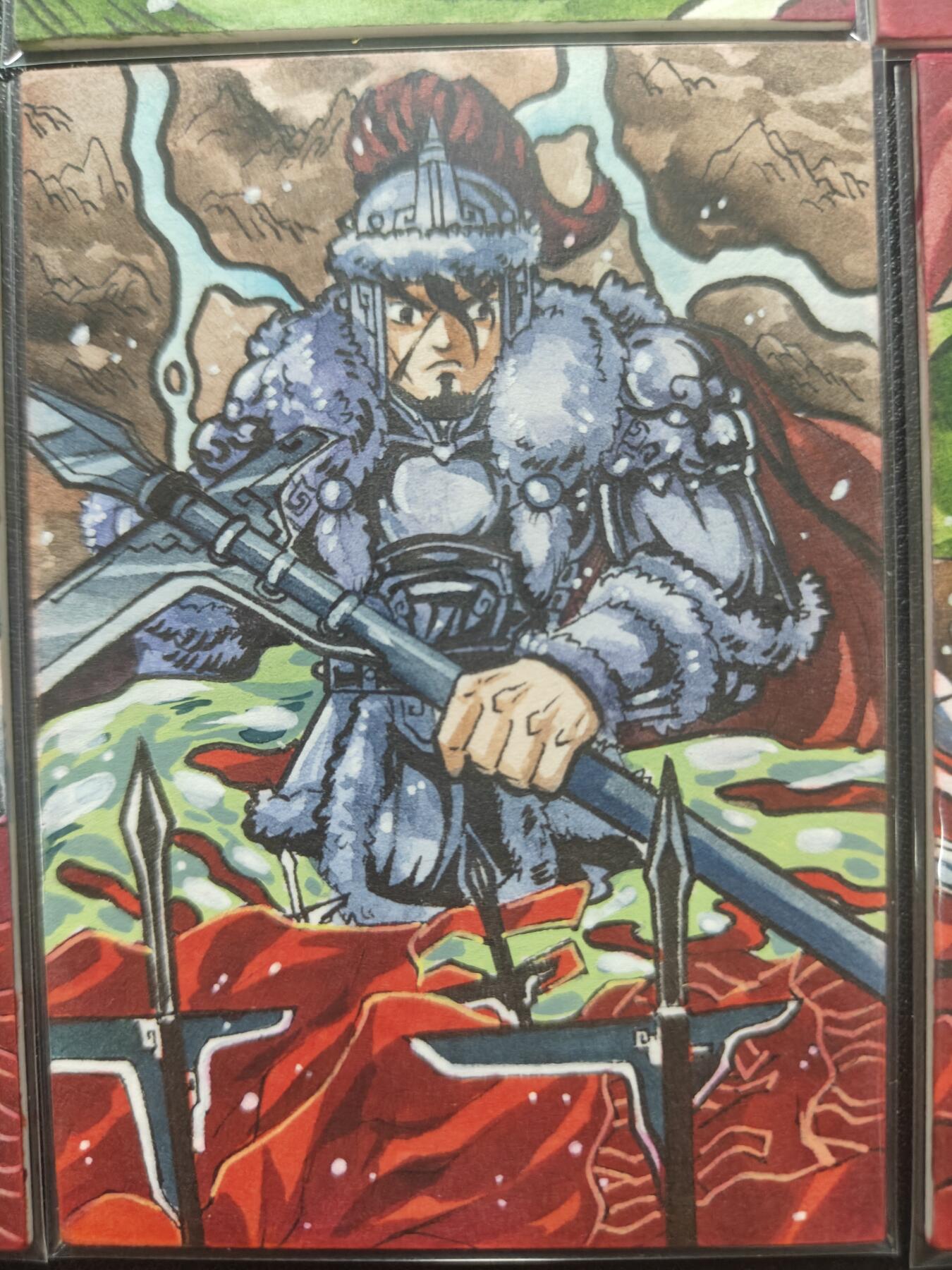 天玑星卡拍第148期《12.11周四截拍》持续收拍收评中 满赠卡需备注 【手绘卡】六6VI 三国 刘备 五虎上将 手绘卡 六张